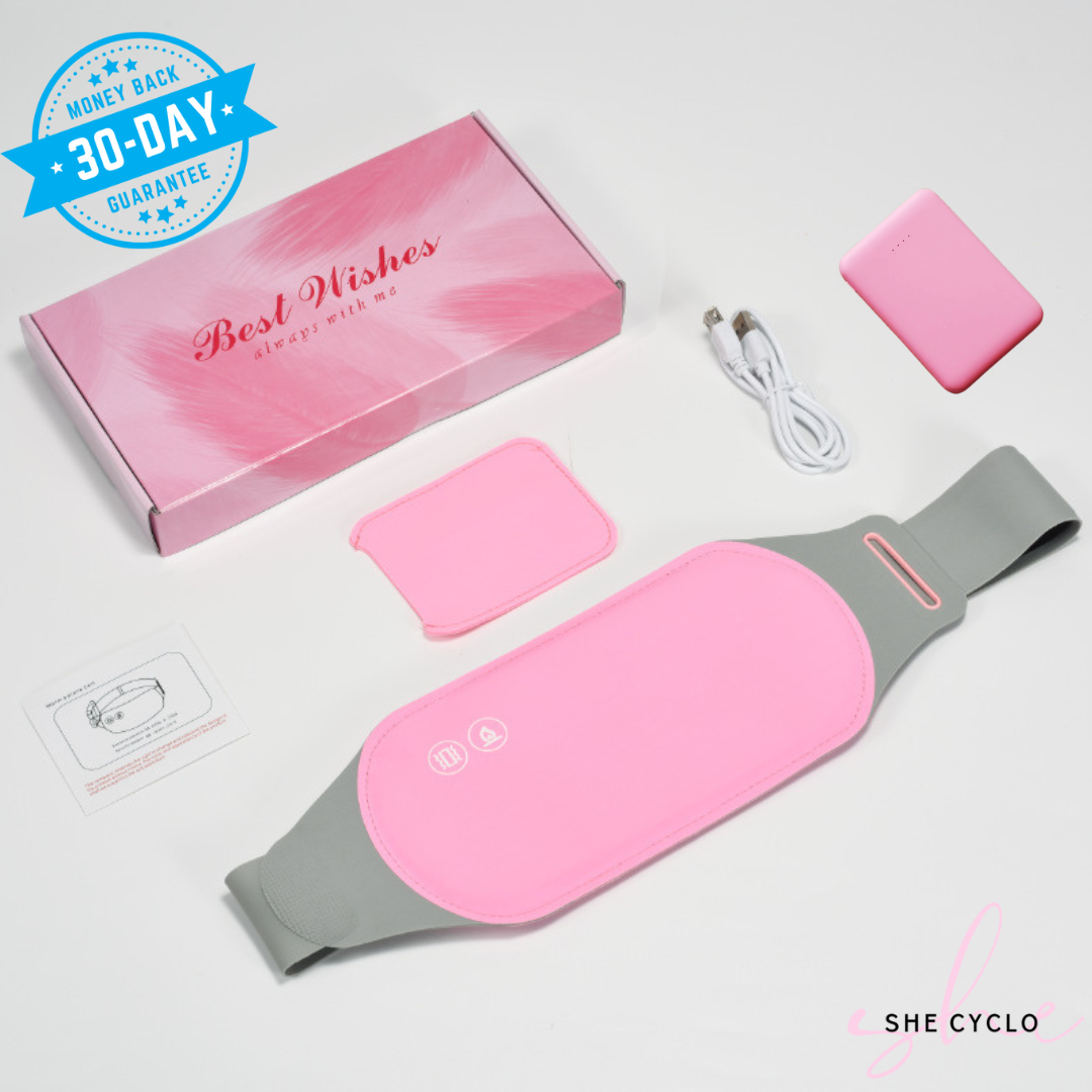 SheCyclo™ Menstrual Heating Pad: Wireless & Waterproof